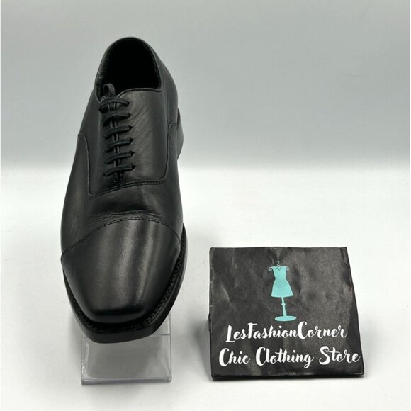 Thursday Men\'s Black Leather Everyday Cap Toe Oxford  Dress Shoes Size 8 3269 main image 12